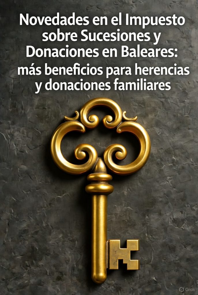 Novedades en el Impuesto sobre Sucesiones y Donaciones en Baleares: más beneficios para herencias y donaciones familiares